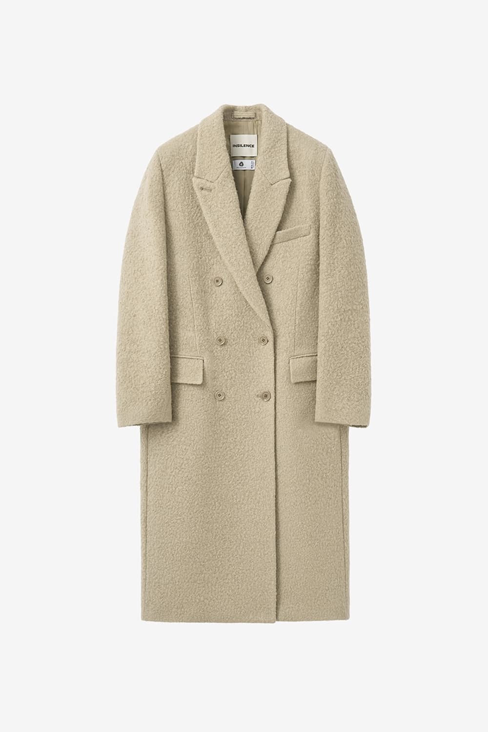 인사일런스 키드 모헤어 부클 코트  BEIGE 상품이미지1