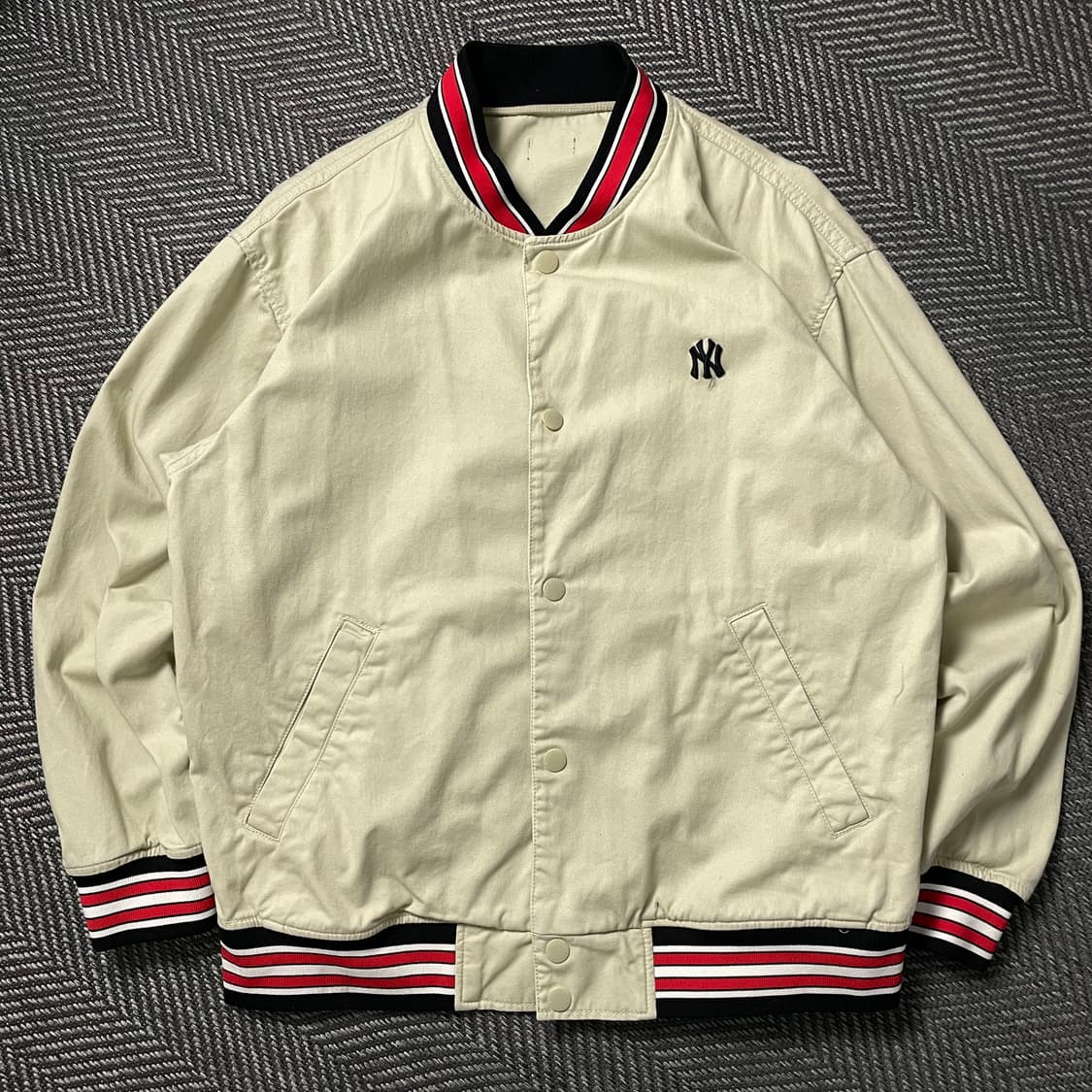 00s MLB 올드스쿨 뉴욕 양키스 베이스볼 바시티 자켓o 5007 상품이미지1