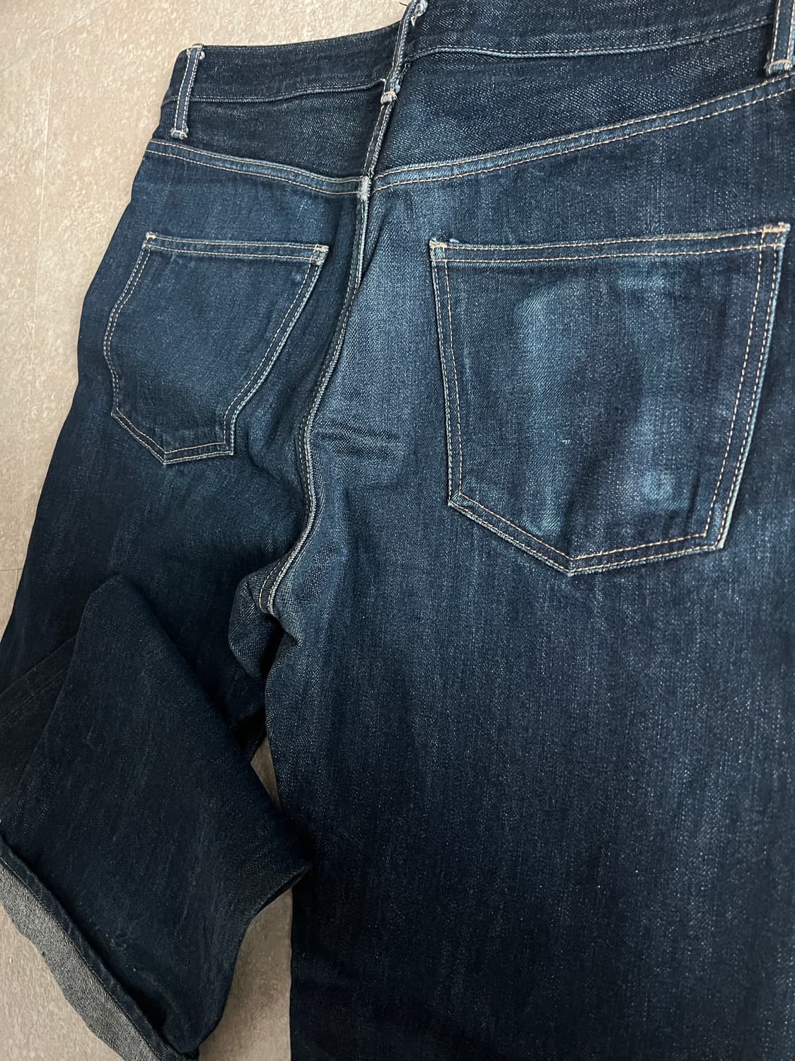 34 x 32 생지 raw 데님 팬츠 상품이미지2