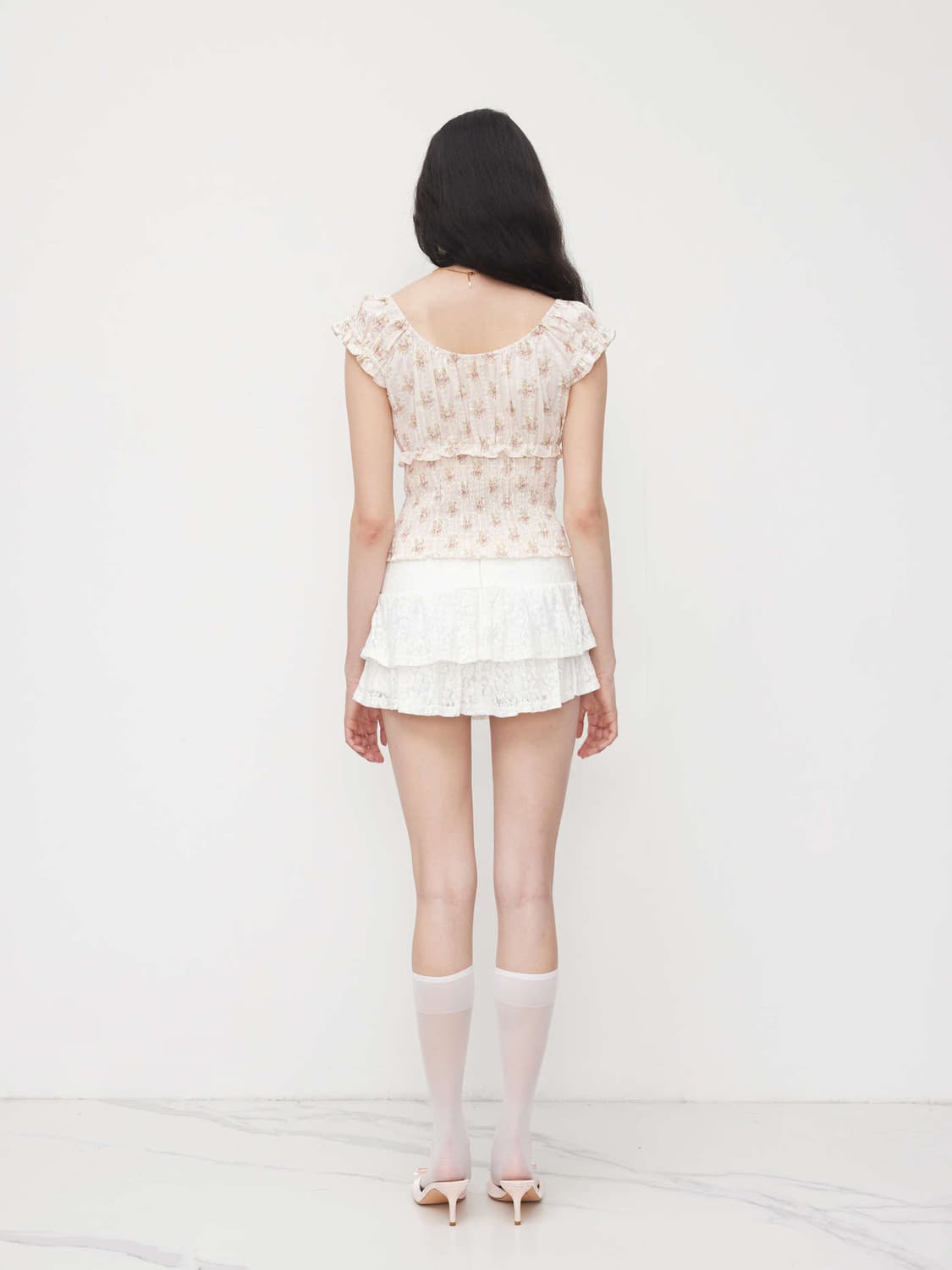 샵사이다 flower lace tank top 상품이미지5