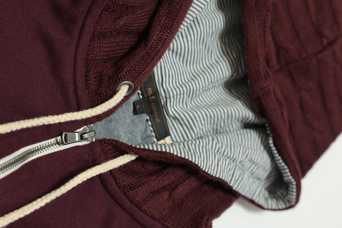 [JPN] Knite-Trimmed Hooded Zip-Up 상품이미지4