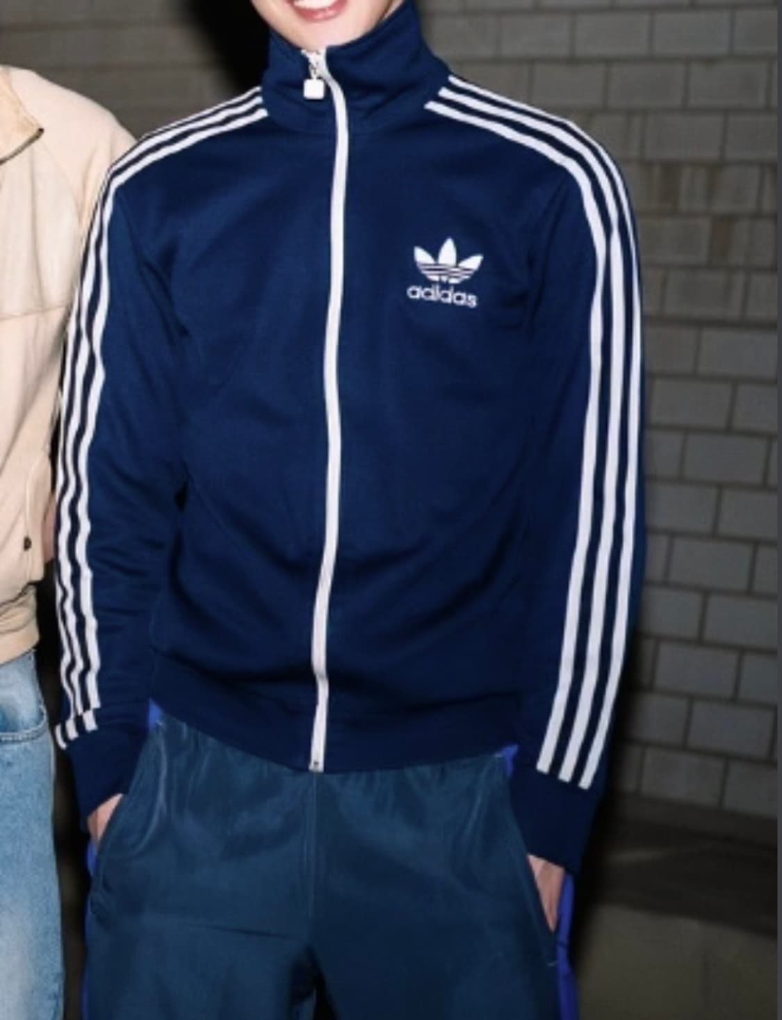 아디다스 adidas  네이비 져지 트랙탑 하이넥 (95-100) 상품이미지2