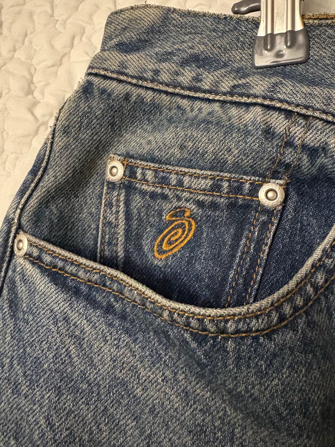 스투시 빅올진 인디고 스톤워시 32사이즈  상품이미지4