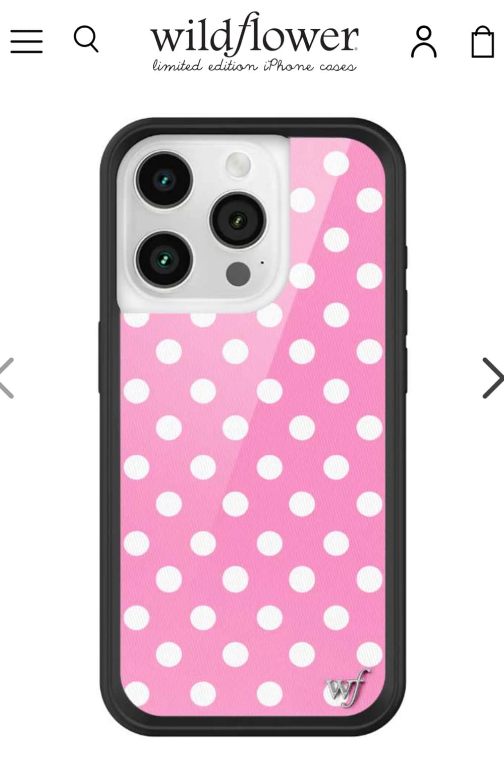 Wildflower 와일드플라워 Polka Dot 아이폰 15프로 케이스 상품이미지3