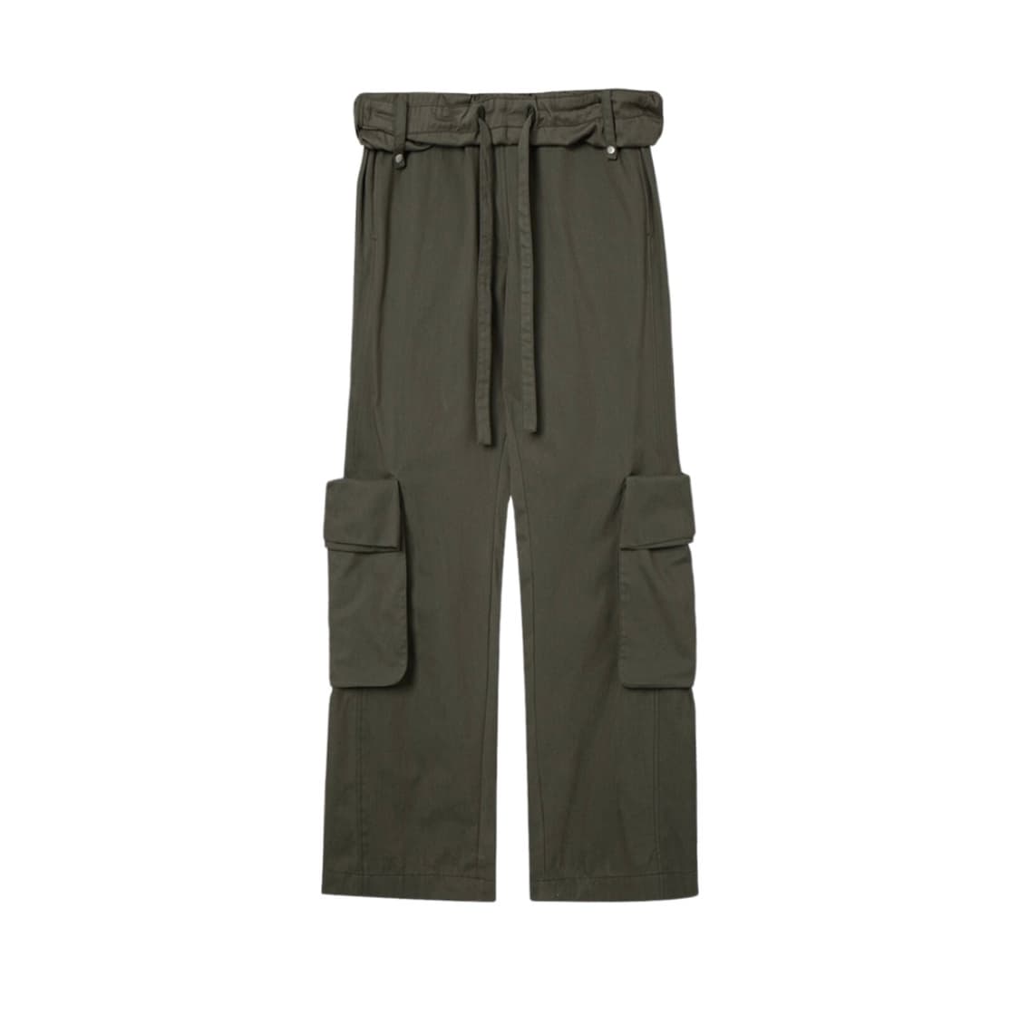 rolled waist cargo pants, khaki 상품이미지4