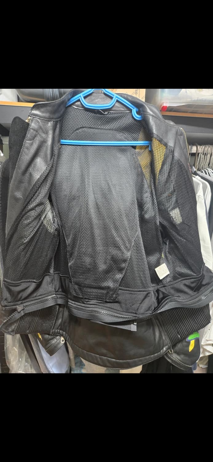 야마하 가죽 라이더 자켓 상품이미지3