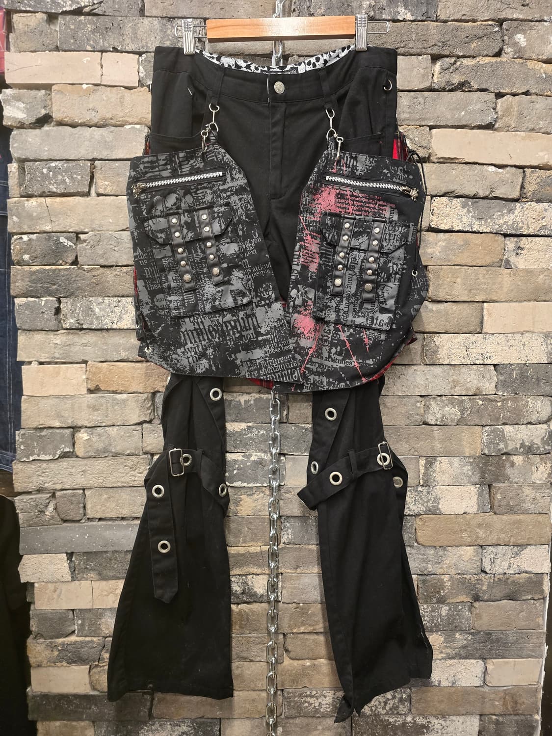 Madpunks girl boots cut bondage pants 상품이미지1