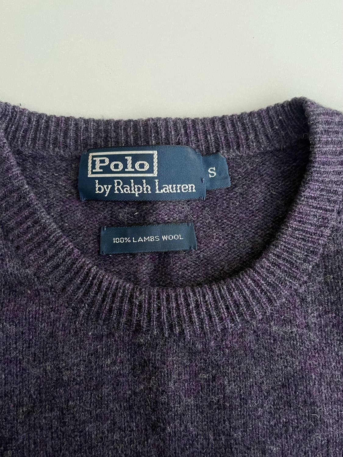 S) 폴로 랄프로렌 빈티지 램스울 니트 퍼플 상품이미지4