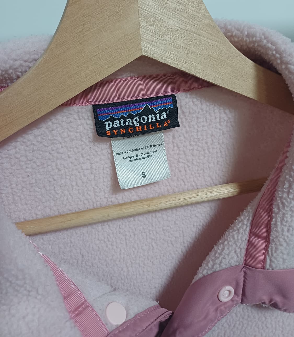 🇨🇴 [S] 파타고니아 신칠라 스냅티 - 베이비 핑크 상품이미지4