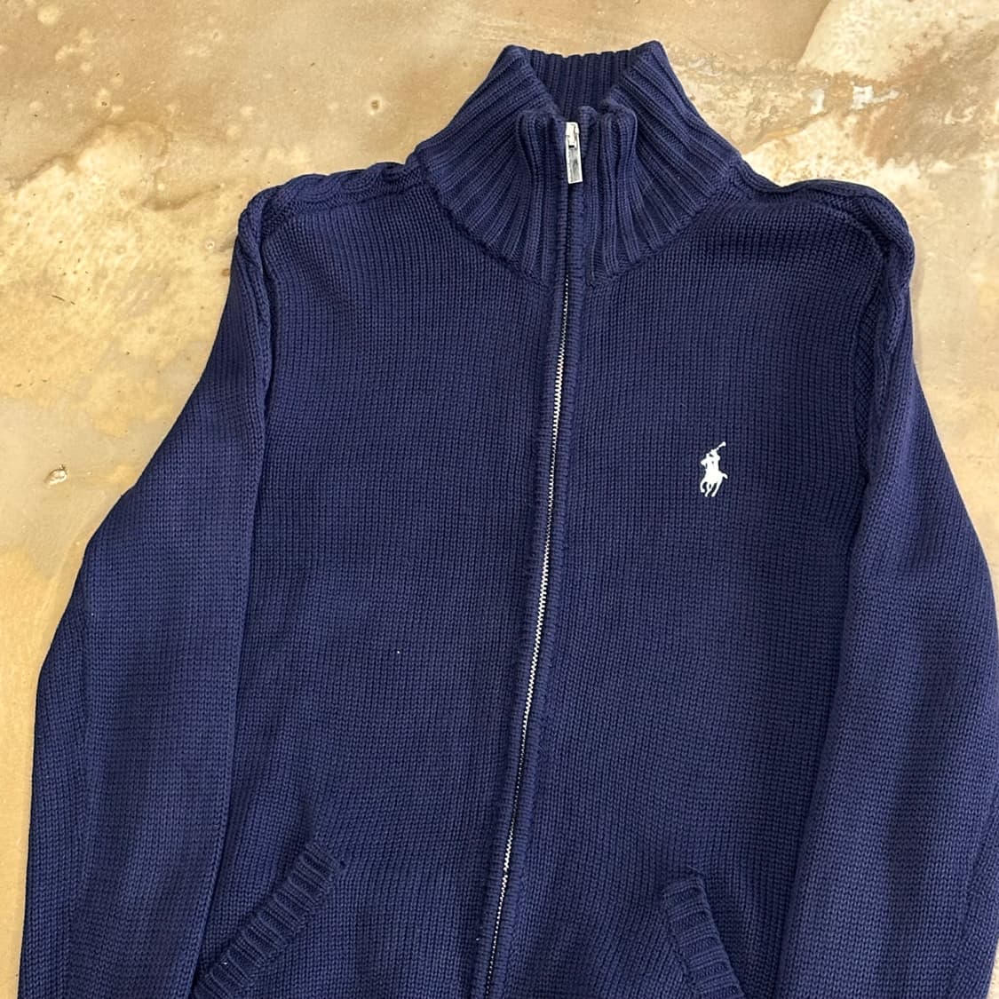M 폴로랄프로렌 스포츠 코튼 네이비 집업 니트 상품이미지1