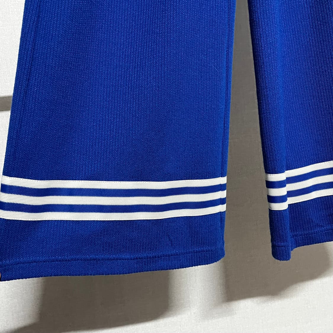 아디다스 블루 와이드 트레이닝 팬츠 S 상품이미지5