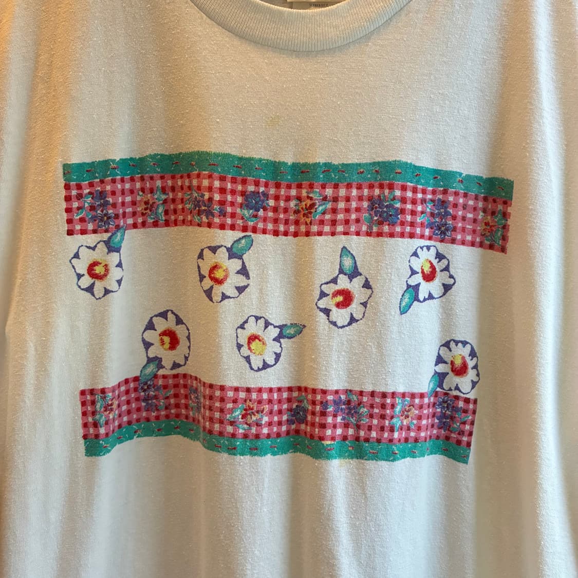 90’s Floral Graphic Tee Made in USA 상품이미지2
