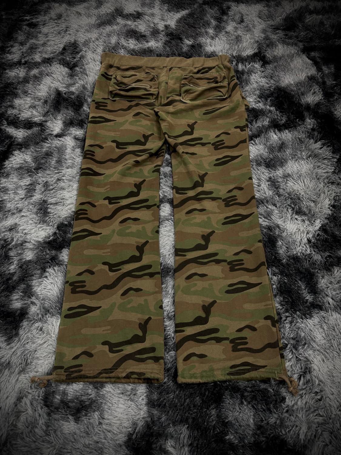 카키 카모 허리스트랩 트랙팬츠 상품이미지1