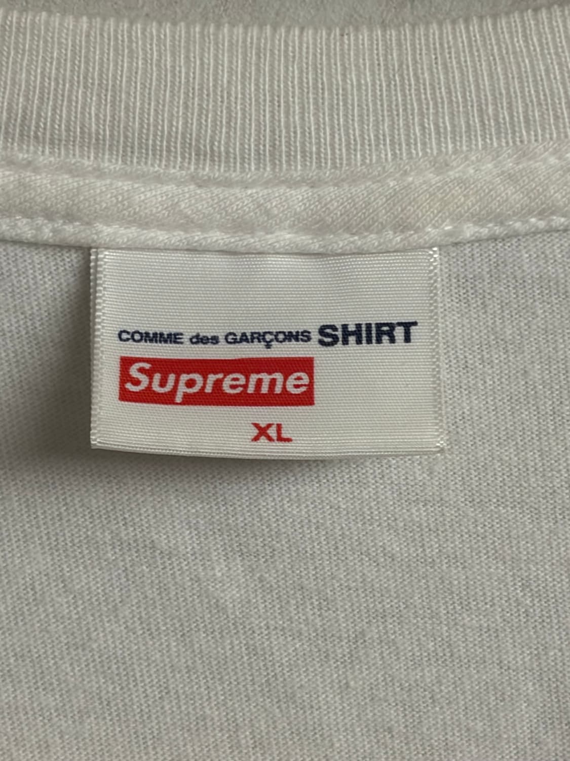 슈프림 꼼데가르송 반팔 xl 상품이미지3