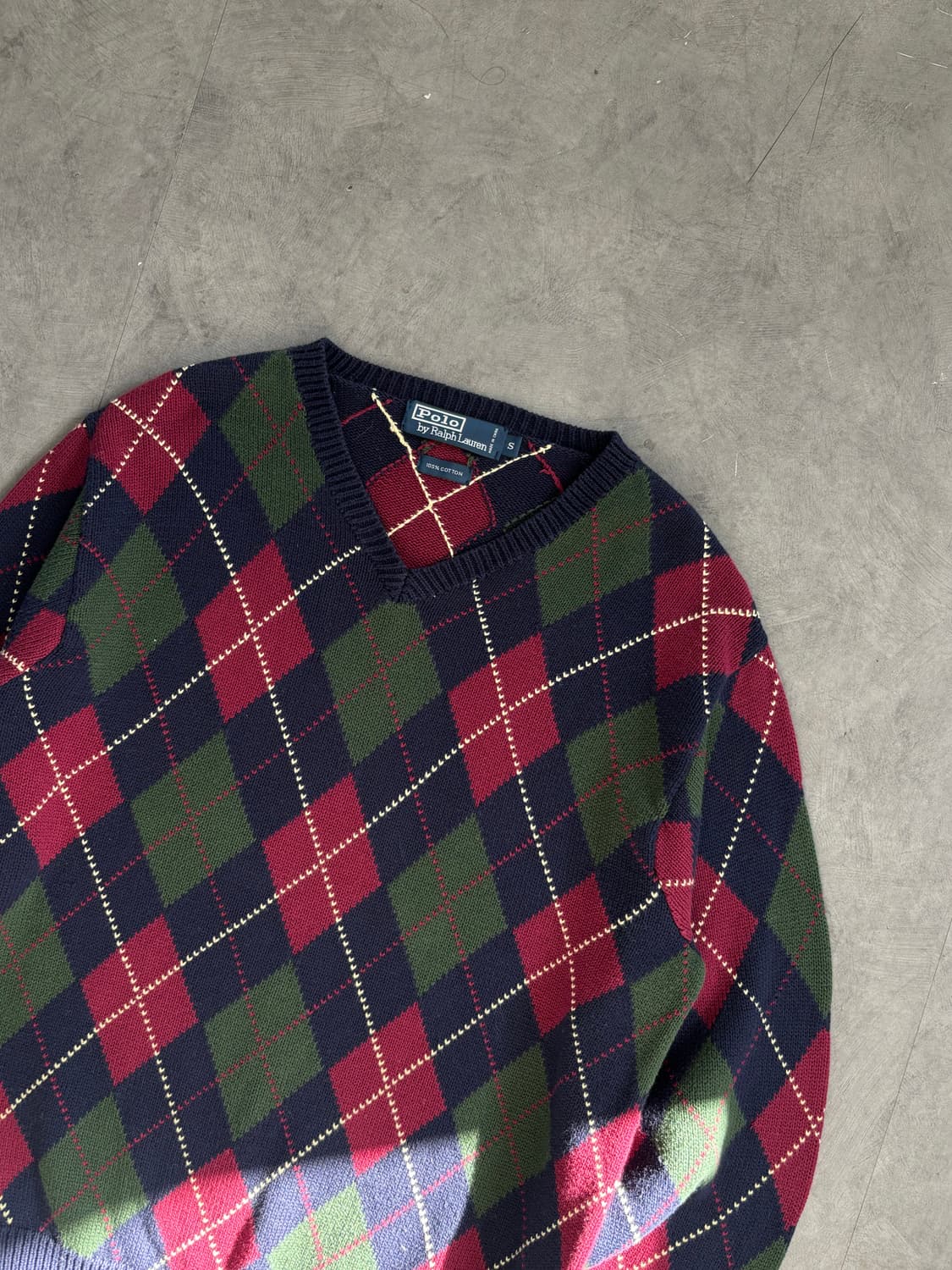 폴로랄프로렌 코튼 아가일 니트 상품이미지5