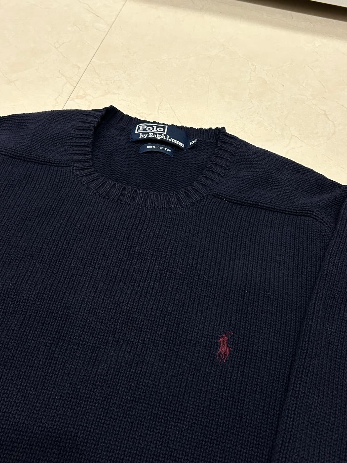 90s 폴로 랄프 로렌 다크네이비 니트 100 상품이미지1