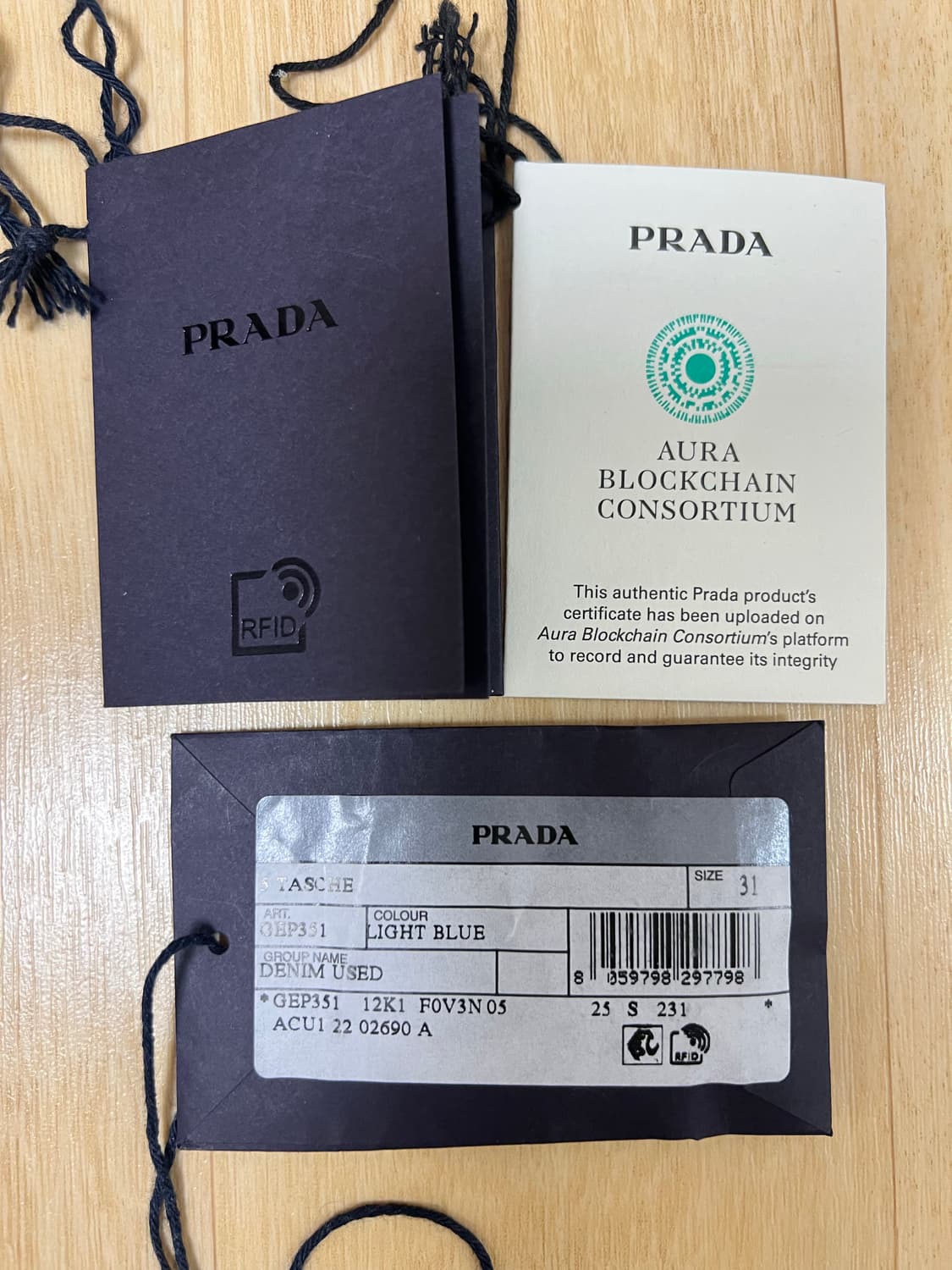 프라다 삼각로고 유즈드 데님팬츠 상품이미지8