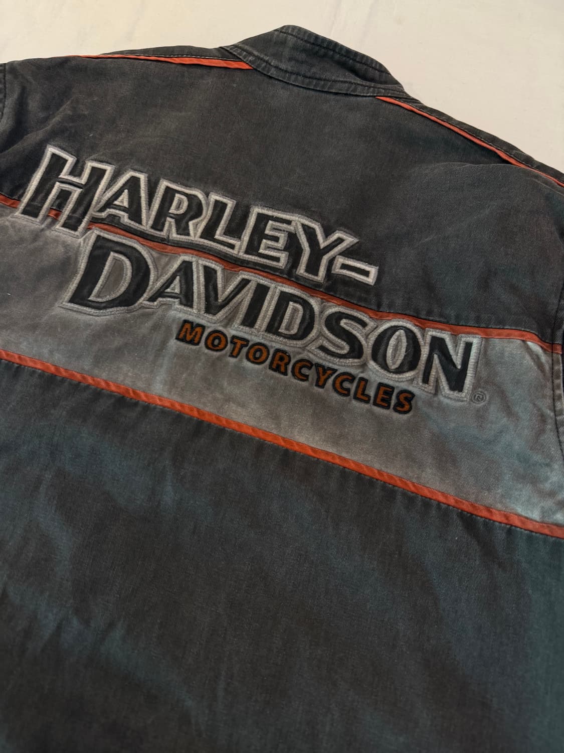 할리데이비슨 투웨이 바이커 데님 라이더 자켓 차콜 상품이미지6