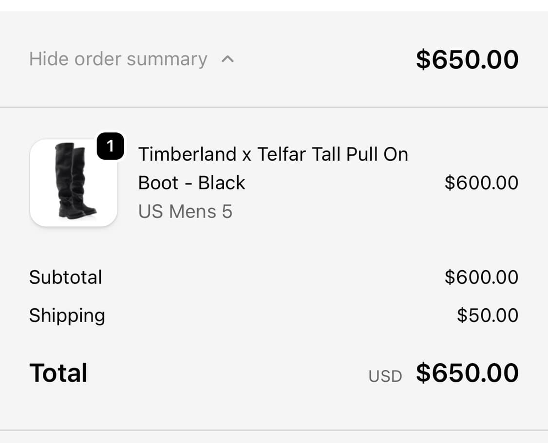 TELFAR x Timberland Tall pull on boots 상품이미지5