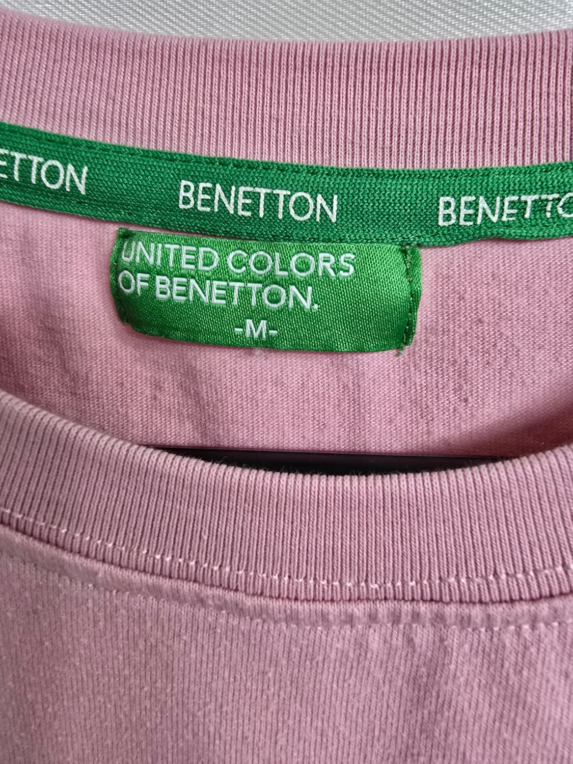 베네통 핑크색 긴팔 티셔츠 (1806) 상품이미지3