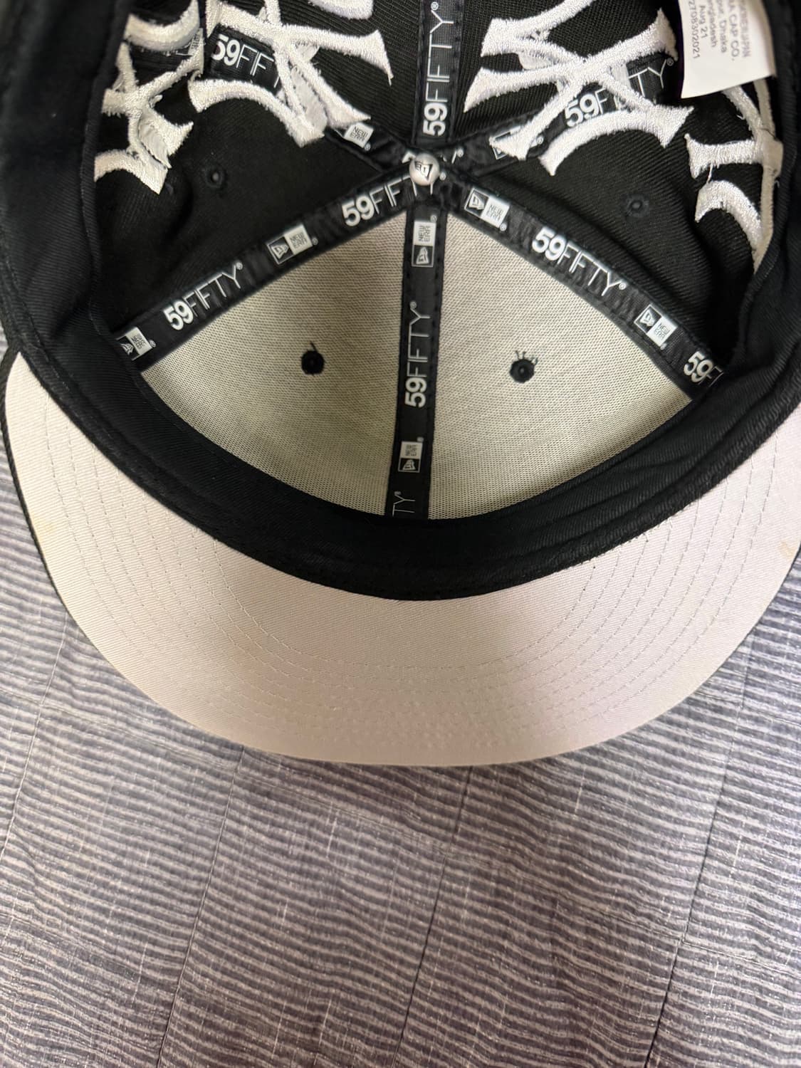 슈프림 뉴에라 뉴욕 양키스 박스로고 블랙 738(58.7) 상품이미지4