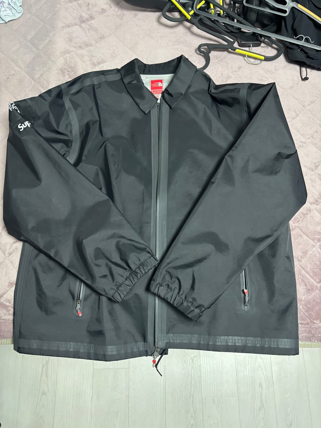 슈프림 노스페이스 테이프심 코치 자켓 블랙 XL 상품이미지1