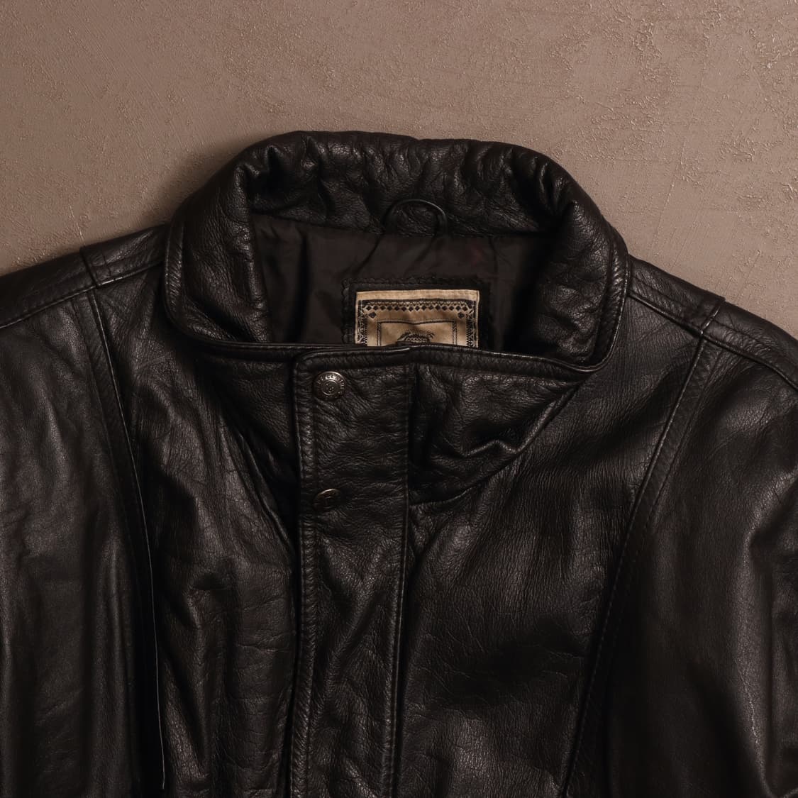 90'S 빈티지 봄버 모터사이클 레더자켓 A1652 상품이미지2