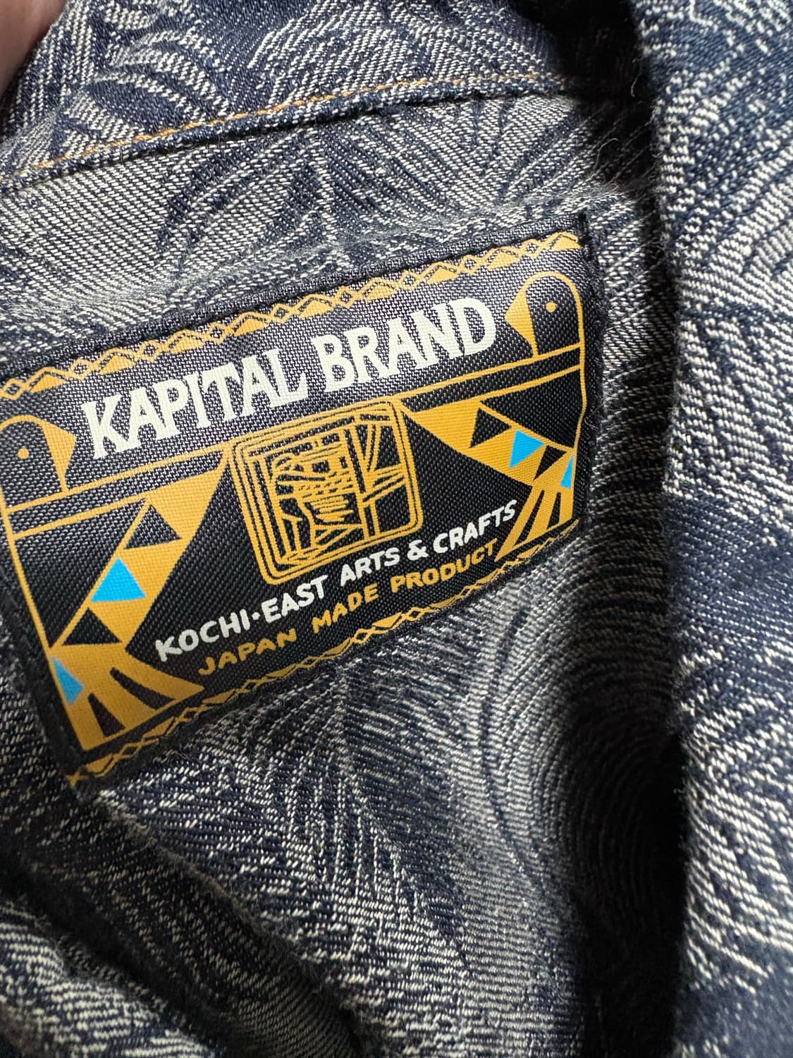 캐피탈 5온즈 맥파이 데님 허스키 웨스턴 셔츠 다크 인디고 4사이즈 상품이미지4