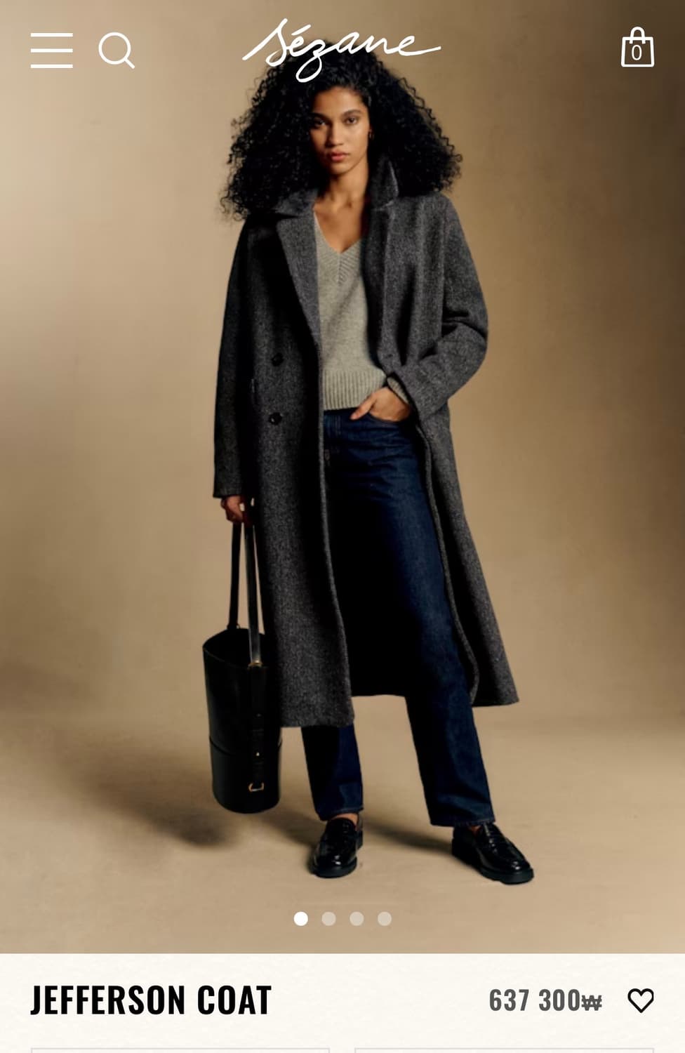 세잔 Sezane 제퍼슨 그레이 코트 상품이미지1