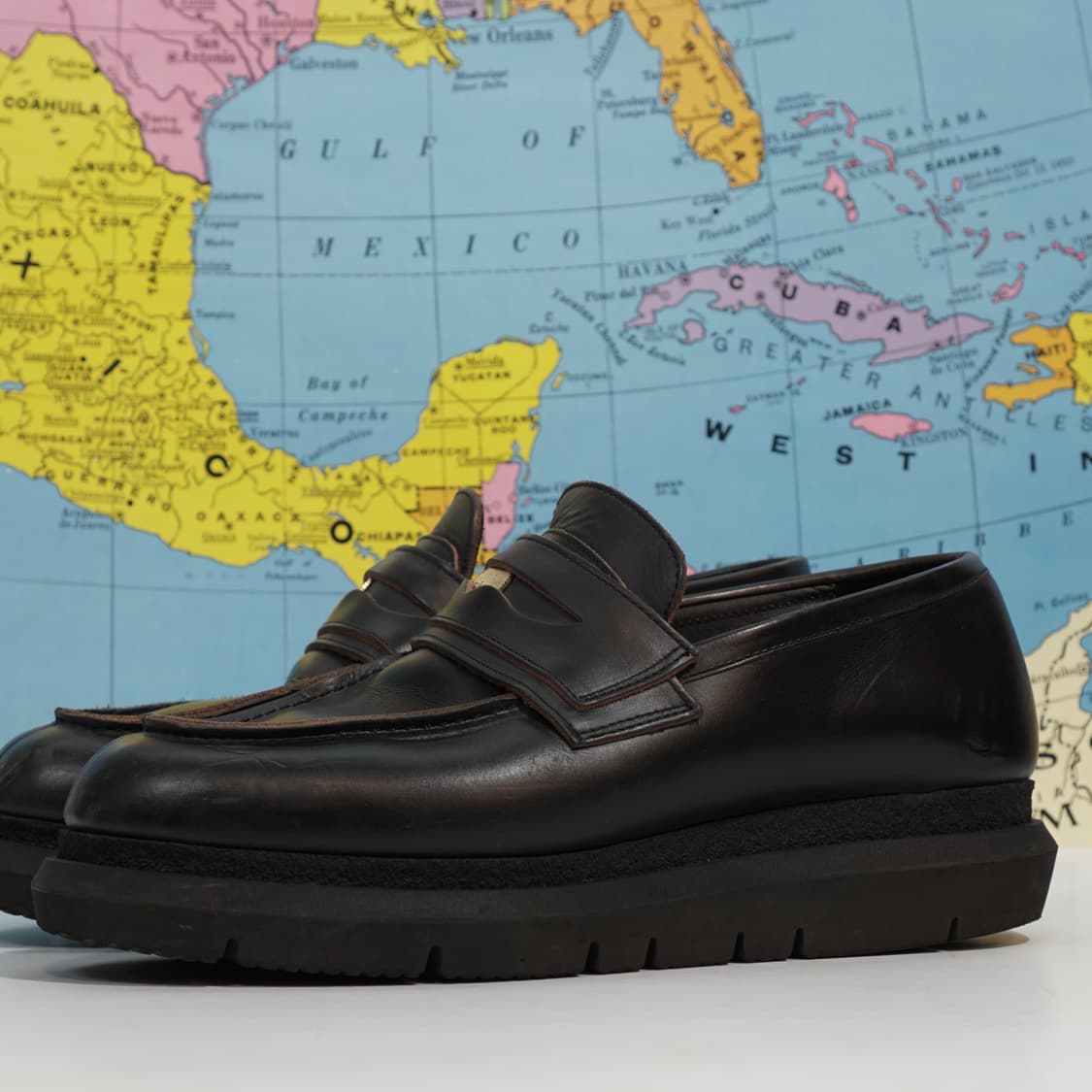 사카이 레더 더블 페니로퍼 상품이미지2