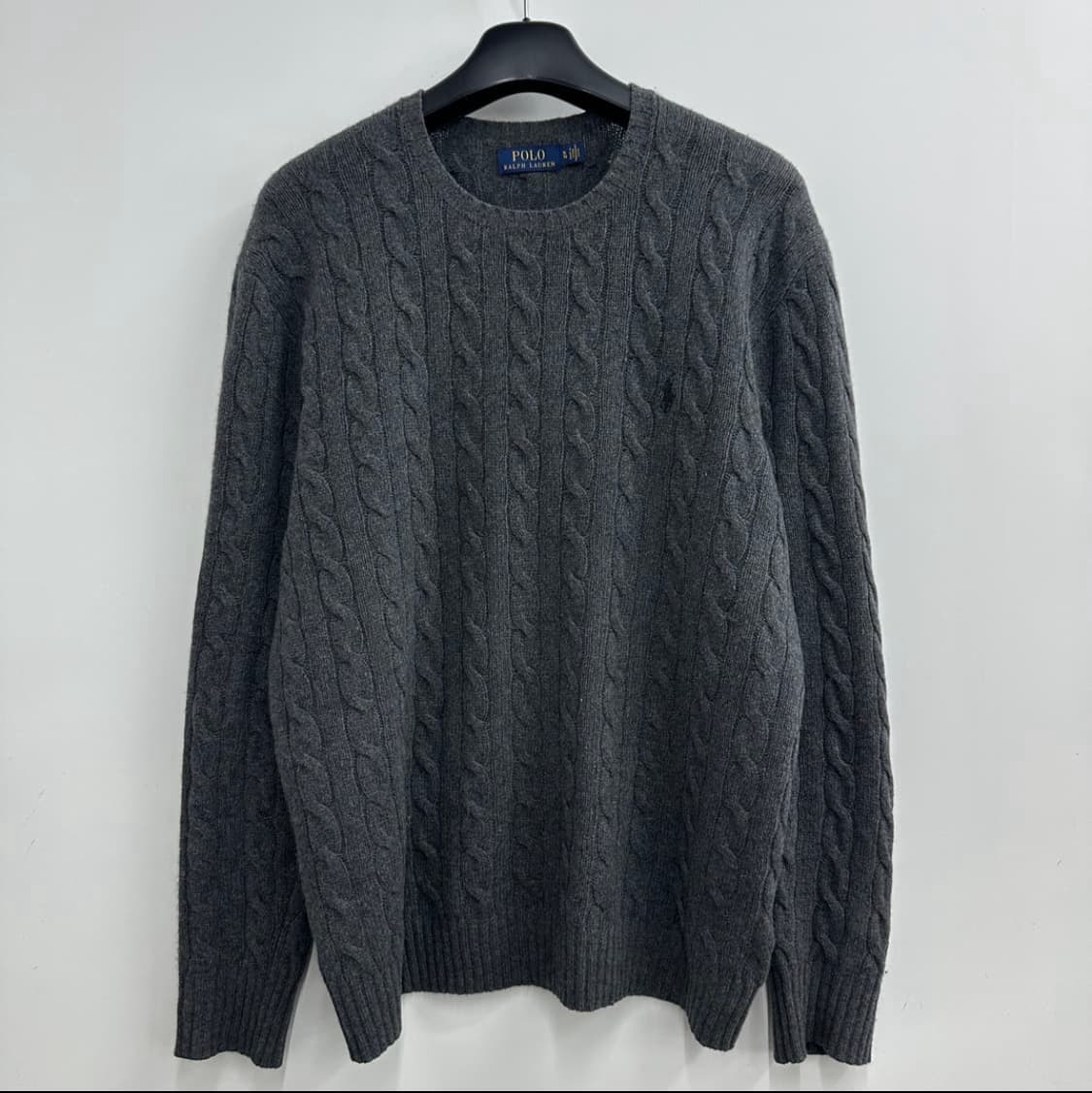 폴로 랄프로렌 울 캐시미어 꽈배기 니트 XL 상품이미지1