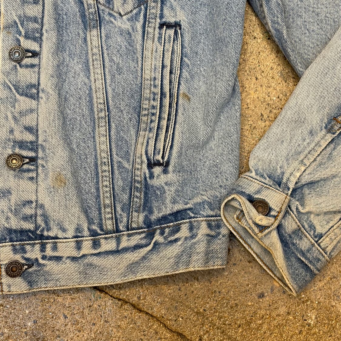 레어 90s Made in USA 빈티지 리바이스 청자켓 데님자켓 상품이미지6