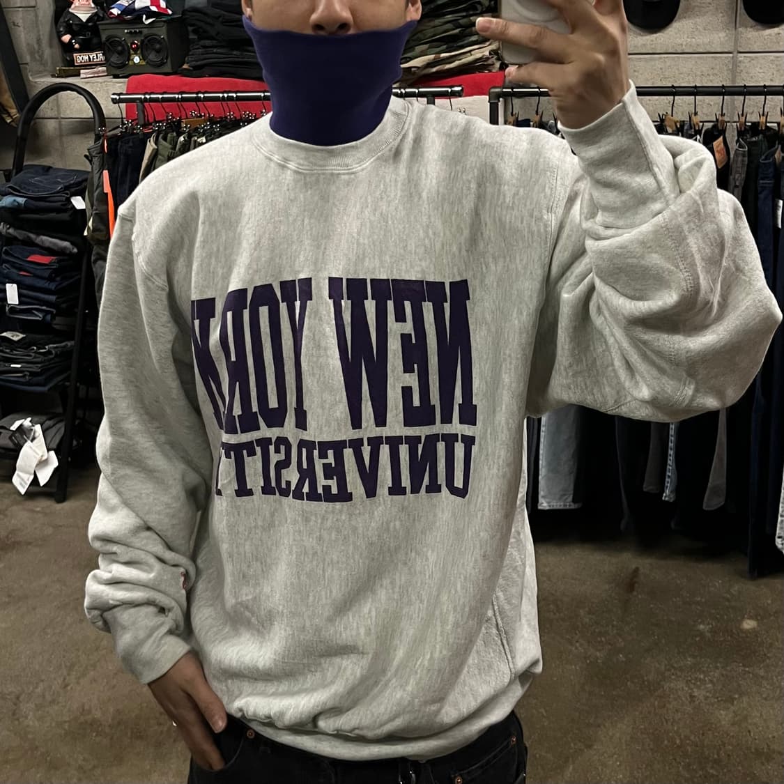 90s MV sport 리버스위브 스웻셔츠 (110) 상품이미지8