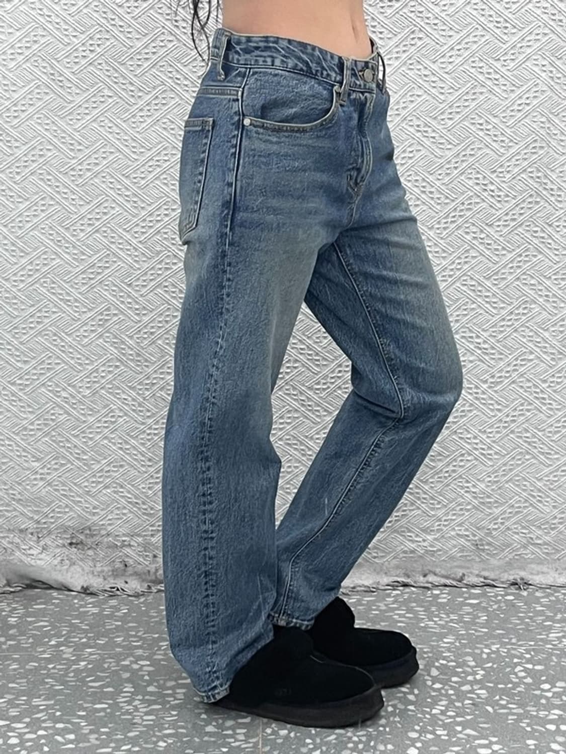 피스워커 빈티지 레트로 캐주얼 워싱 데님 청바지 29인치 C09408 상품이미지2