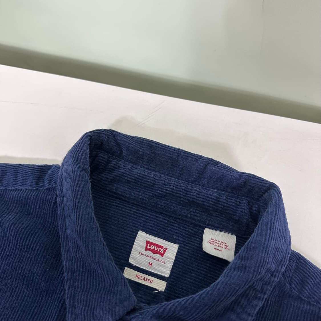 100 M 리바이스 릴렉스핏 네이비 투포켓 워크셔츠 코듀로이셔츠 상품이미지5