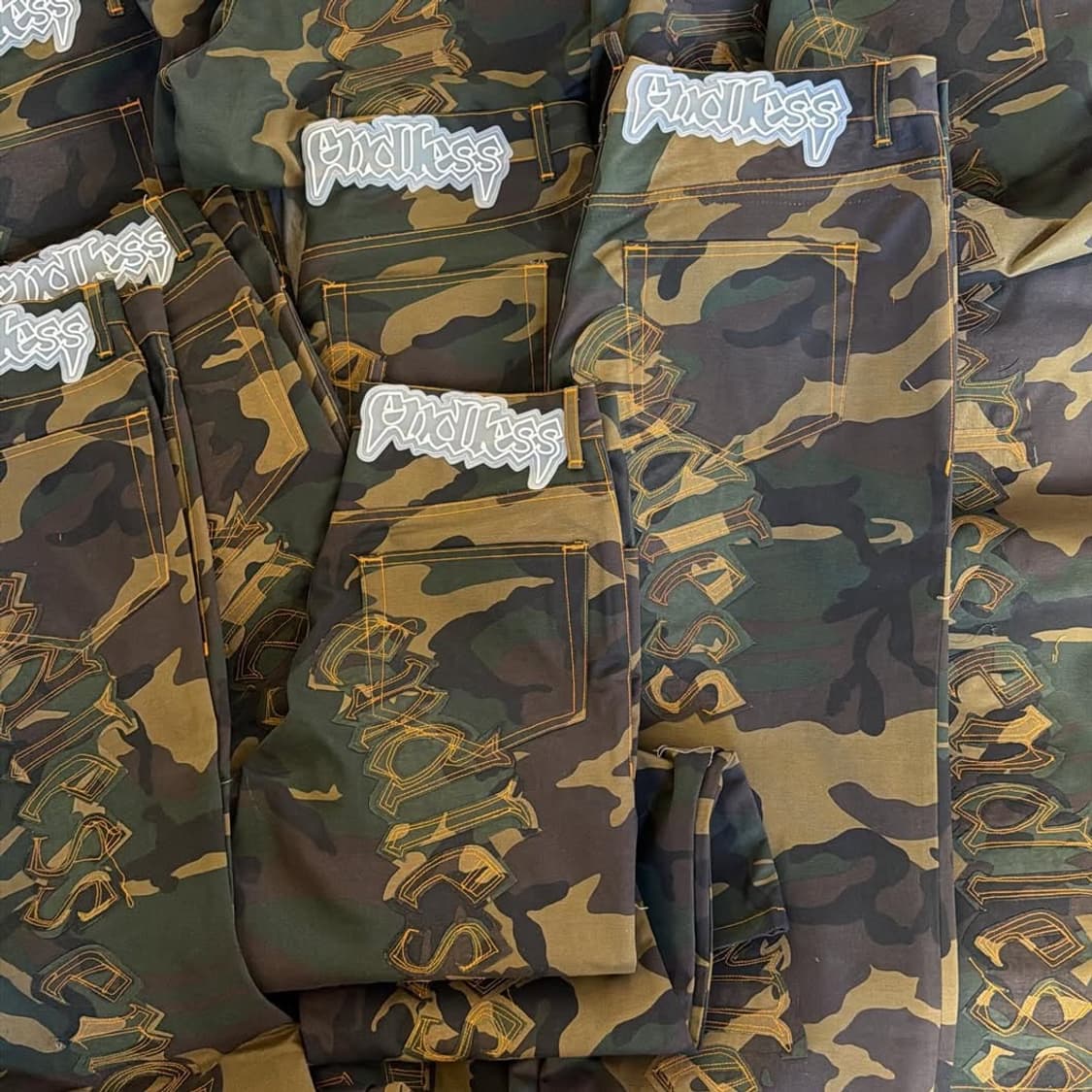 Endless denim camo pants [ 32 ] 상품이미지2