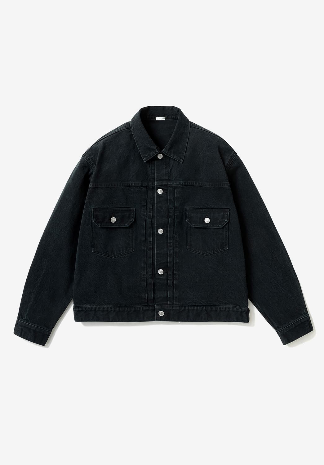 (50)아프레쎄 2nd type 타입 블랙 데님자켓 상품이미지1