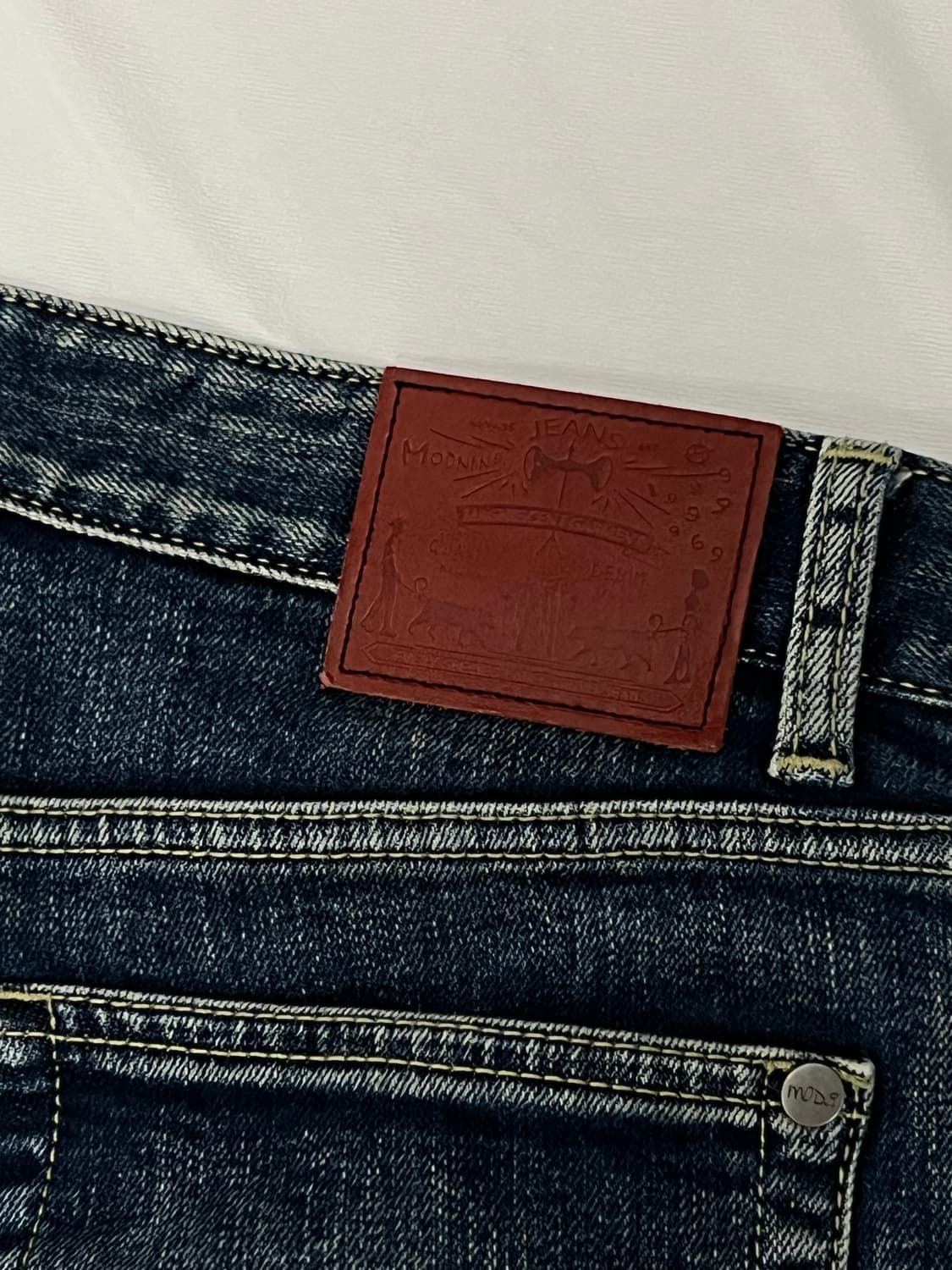 (29) MOD9 슬림핏 중청 데님 팬츠 상품이미지5