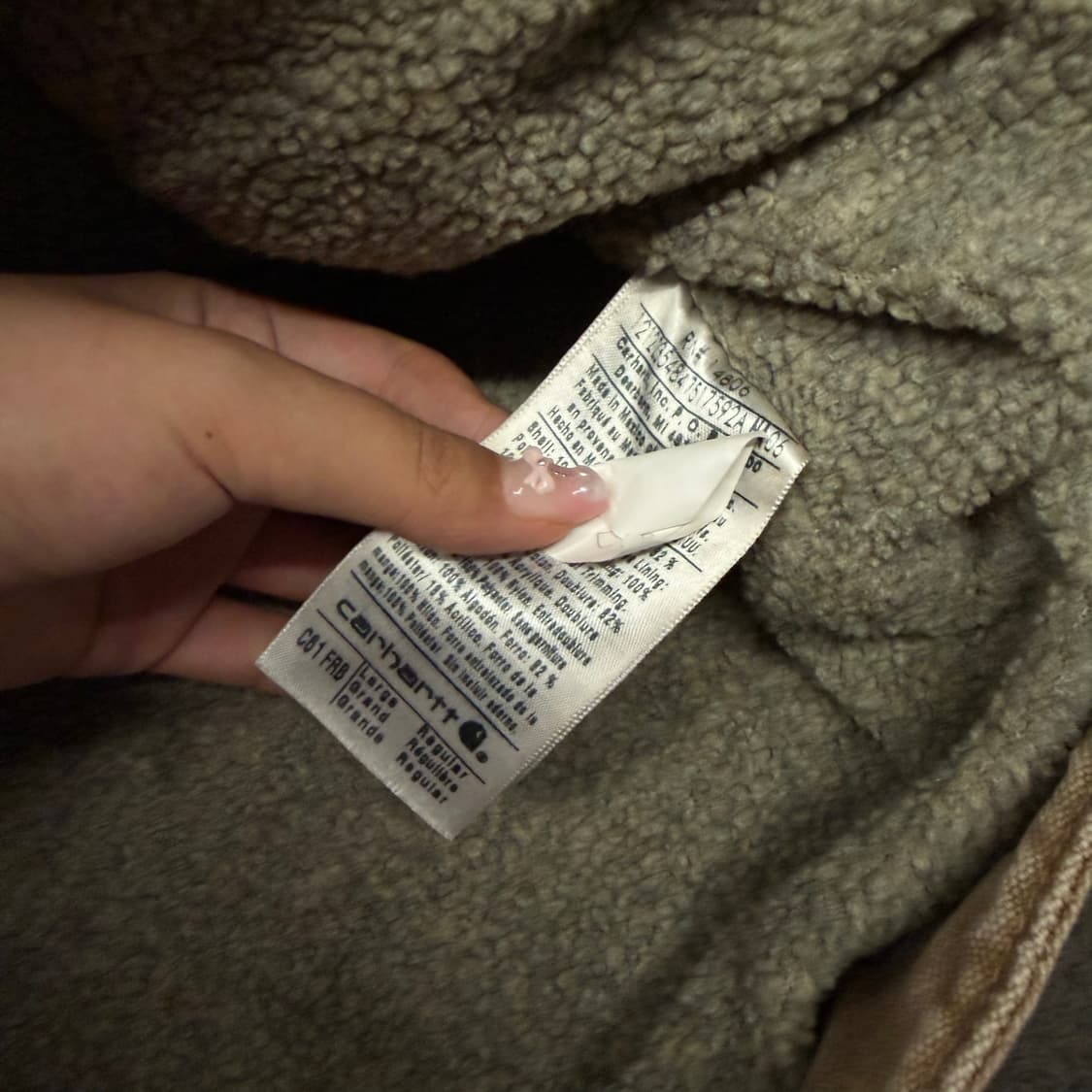 [ 정품/L ] 칼하트 C61 FRB 릿지코트 아크틱 워크 자켓 상품이미지6