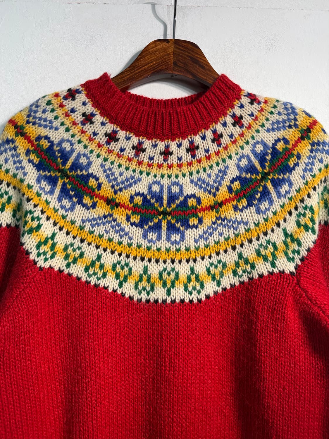 Shetland wool 100%  노르딕 니트 m~L 상품이미지3