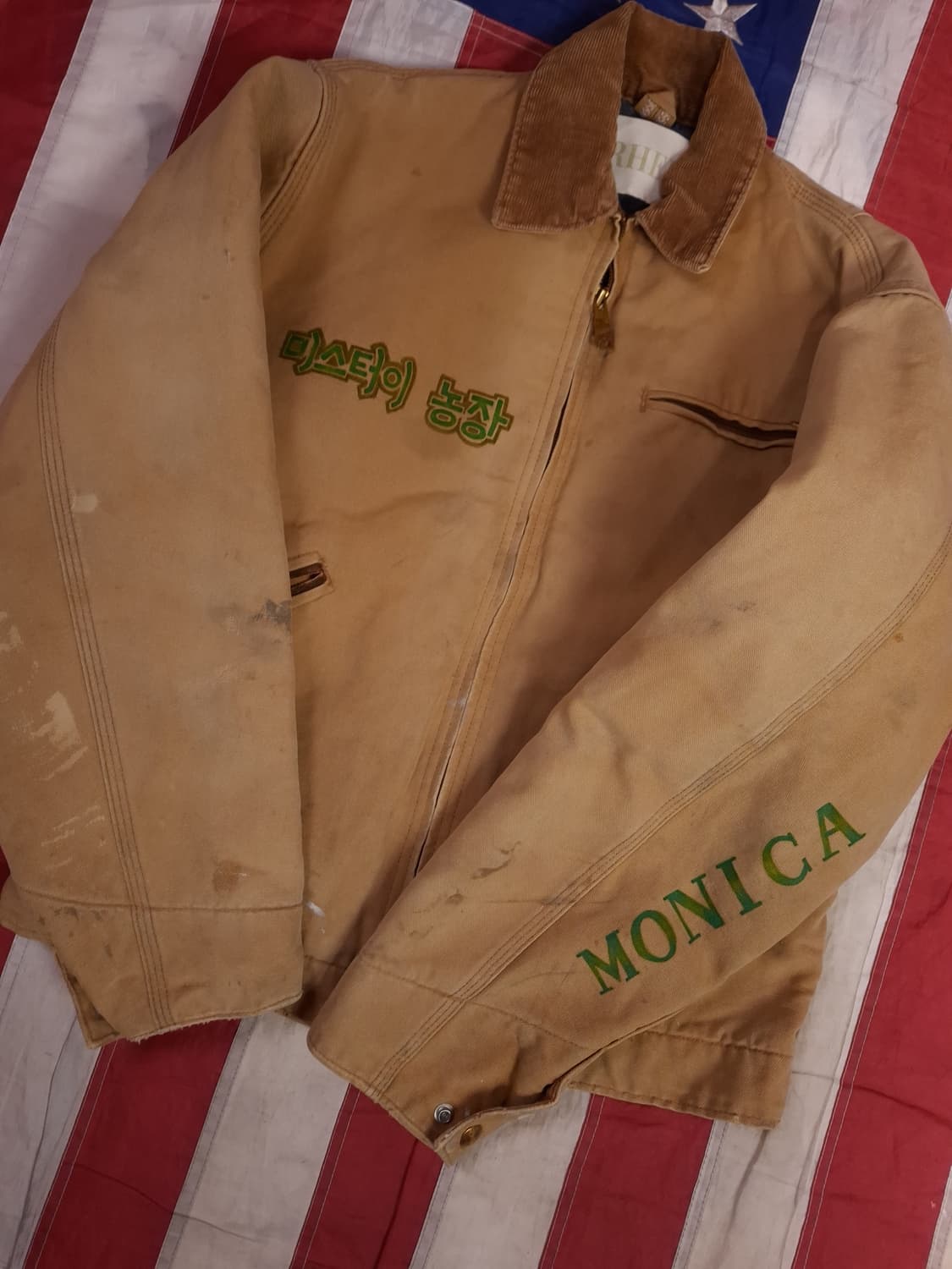 오리지날 90's 칼하트 디트로이트 핸드페인팅 자켓 상품이미지3