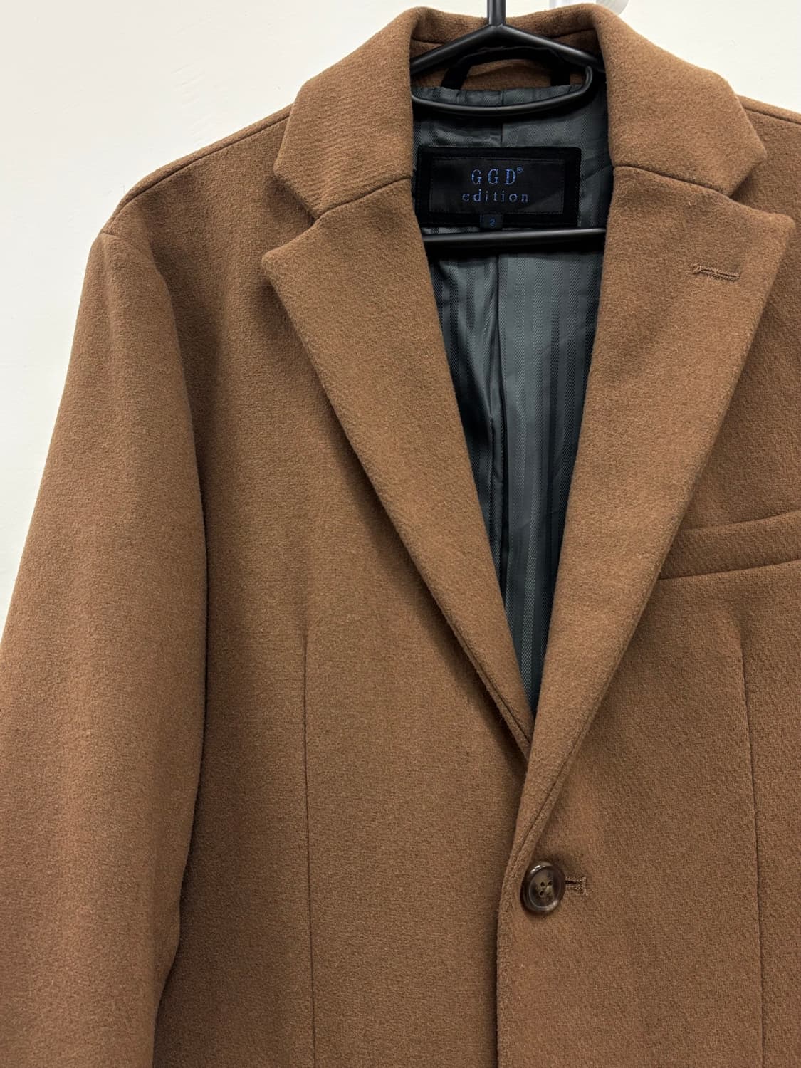 빈티지 브라운 울 코트 상품이미지8