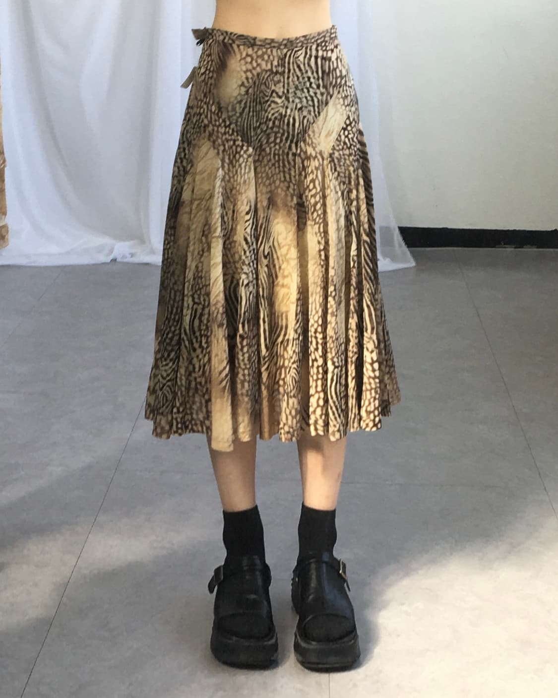 Animal pattern skirt 상품이미지4