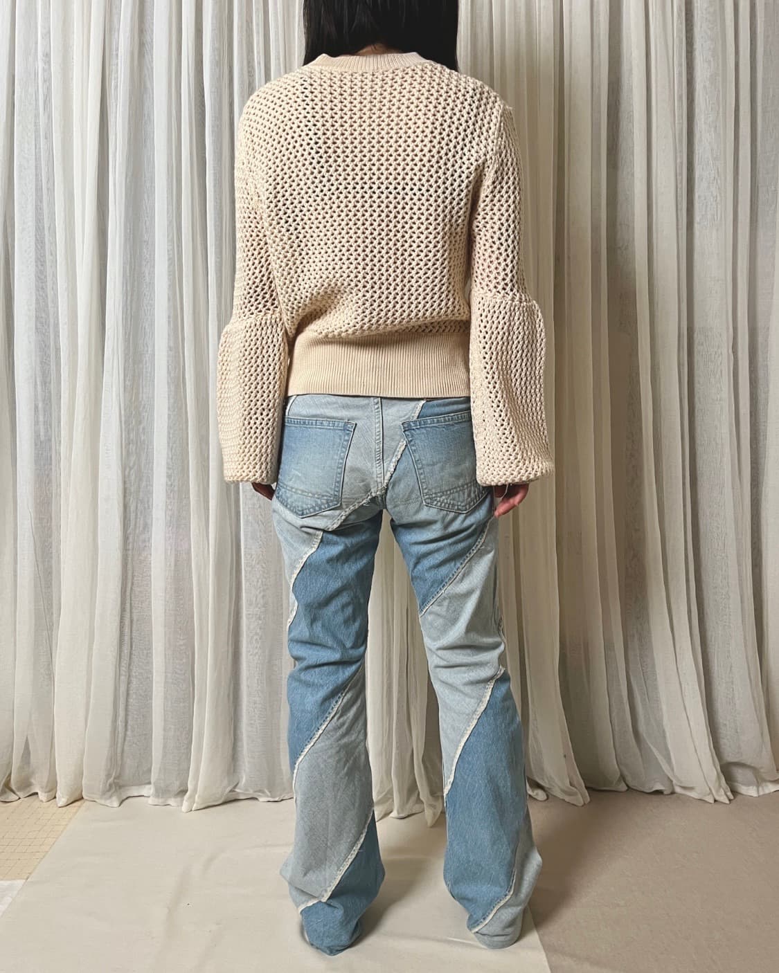 알렉산더 맥퀸 벌룬소매 그물 니트 alexander mcqueen  상품이미지3