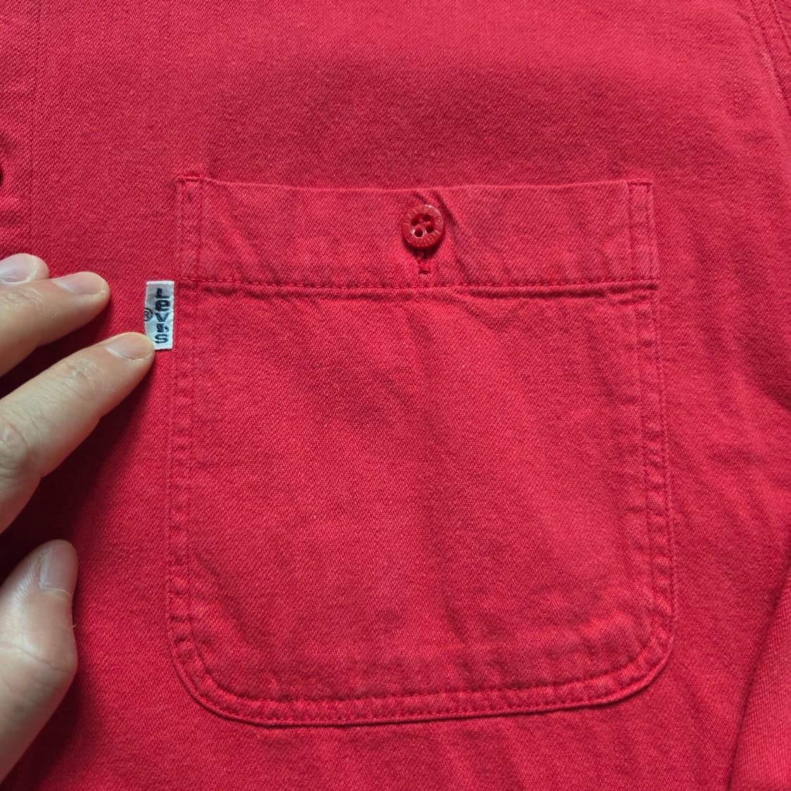 80-90s Levi's 리바이스 빈티지 워크셔츠 L(100) 상품이미지4