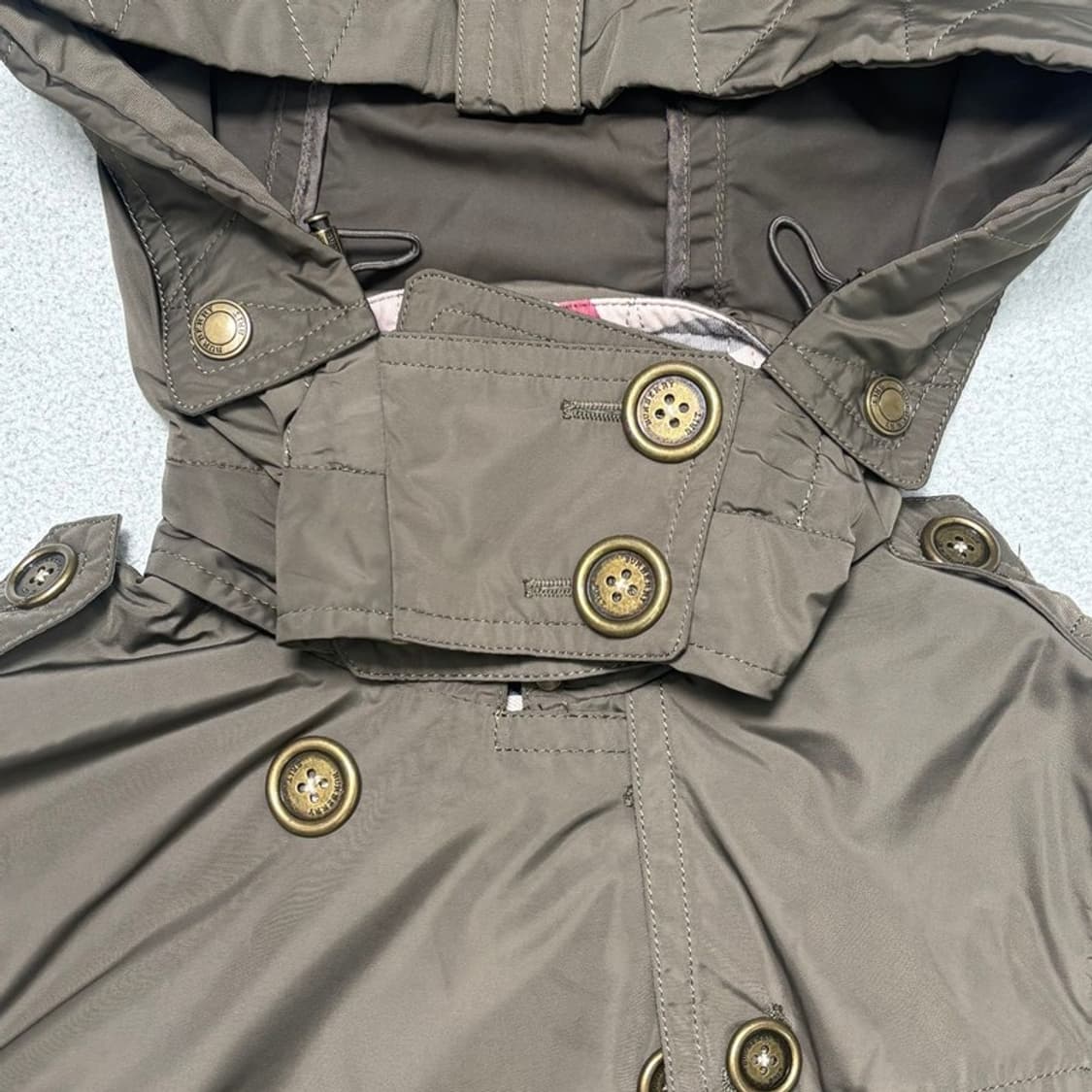 BURBERRY BRIT 후드 트렌치 코트 M 상품이미지5