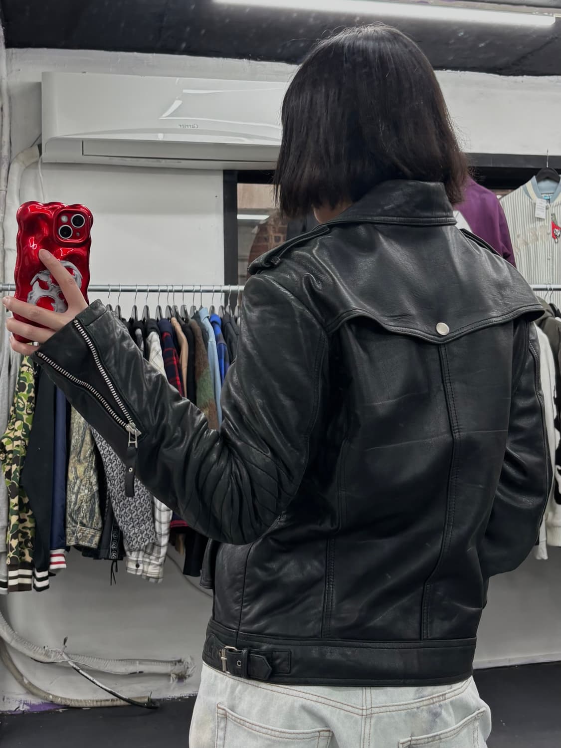 206Homme 바이커 레더자켓 상품이미지5