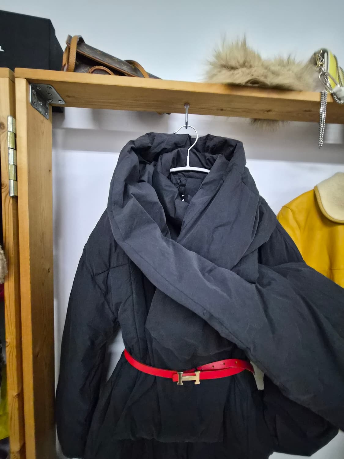 자라 워터프루프 머플러 롱패딩 상품이미지5