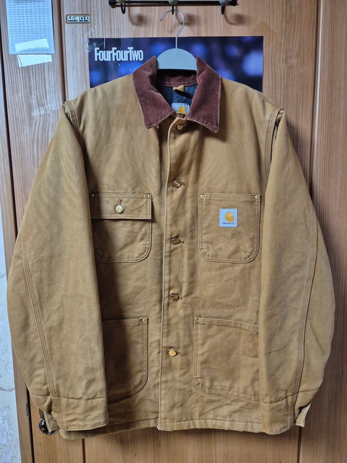 칼하트 초어코트 US라인 S사이즈 C001 브라운  상품이미지1