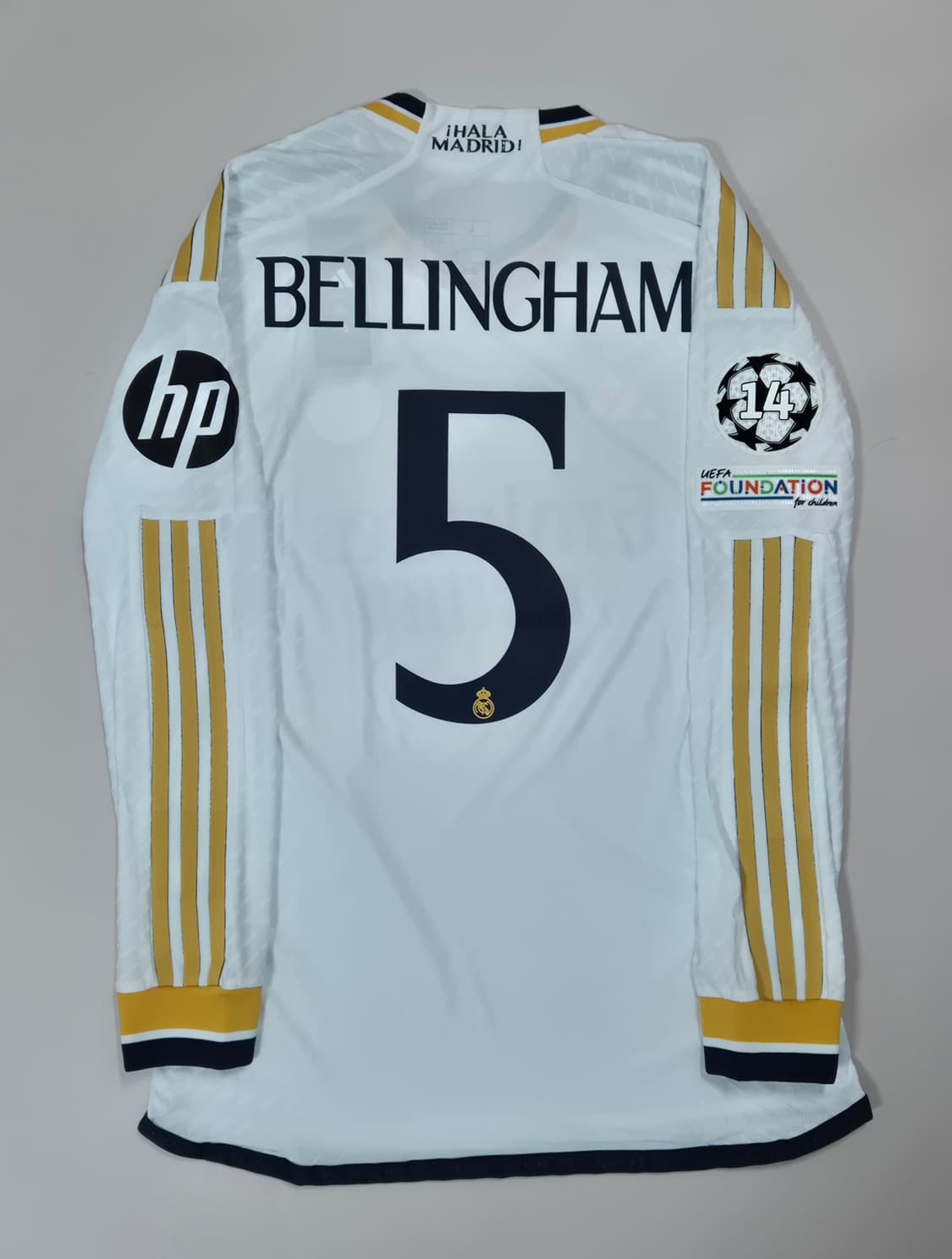 23-24 레알마드리드 홈 주드 벨링엄 긴팔유니폼 L사이즈(하자있음) 상품이미지1